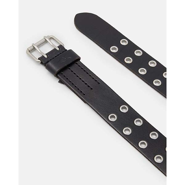 Allsaints Australia Mens Sturge Leather Belt Black AU24-038